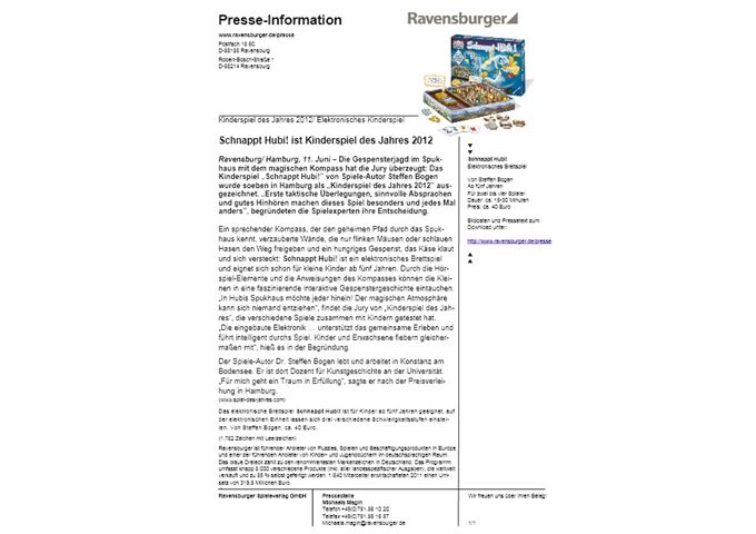 Ravensburger Schnappt Hubi!