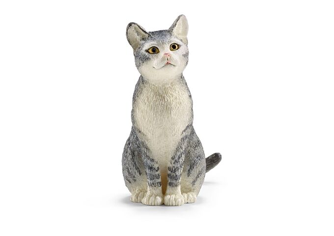Schleich Spielzeugfigur Katze sitzend
