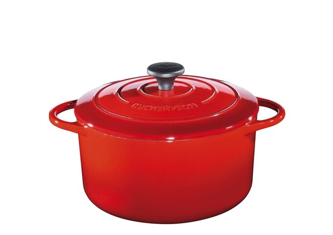 KÜCHENPROFI PROVENCE Bratentopf rund, 24 cm rot