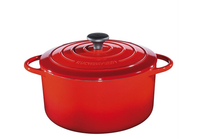 KÜCHENPROFI PROVENCE Bratentopf rund, 26 cm rot