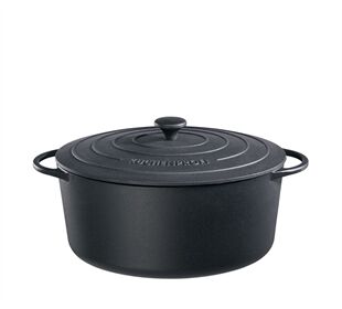 KÜCHENPROFI PROVENCE Bratentopf oval, 35 cm classic black