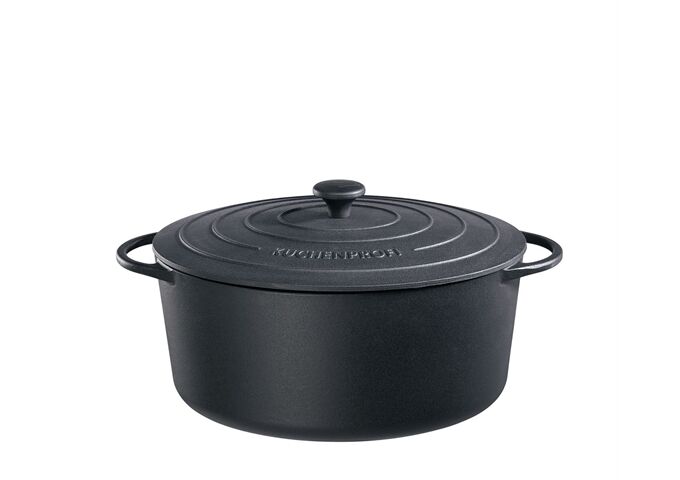 KÜCHENPROFI PROVENCE Bratentopf oval, 35 cm classic black