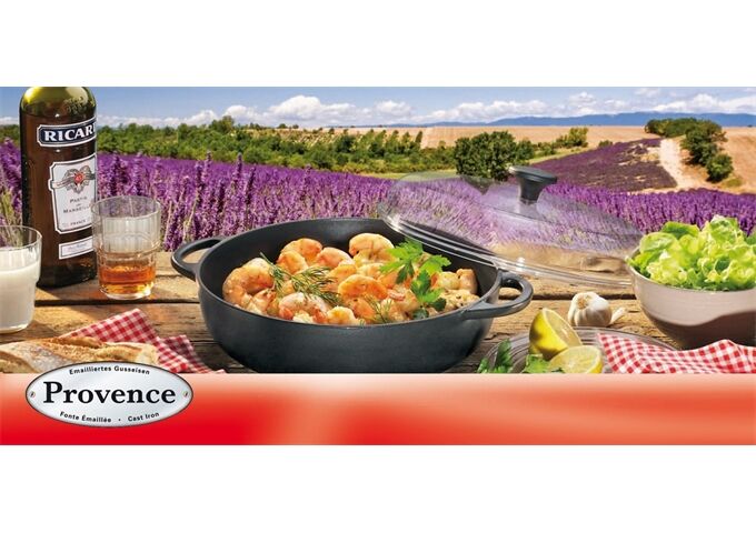 KÜCHENPROFI PROVENCE Bauernpfanne m. hohem Glasd., 28 cm class