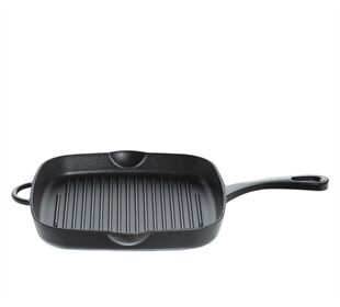 KÜCHENPROFI PROVENCE Grillpfanne hoch, quadratisch schwarz