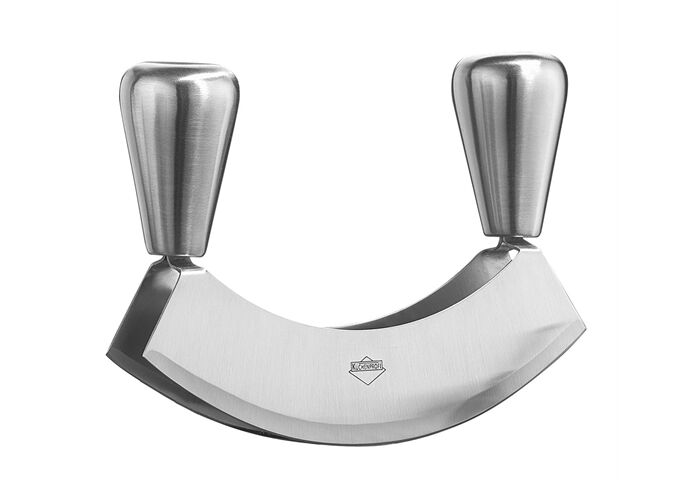 KÜCHENPROFI Wiegemesser mit 2 Klingen 17 cm