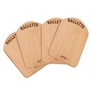 KÜCHENPROFI Raclette-Brettchen, Holz 4 Stück