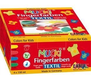 MUCKI®|KREUL MUC Stoff-Fingerfarbe 4er Set