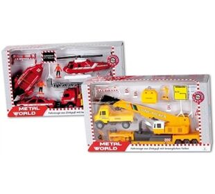 MetalWorld SZ D/C Spielset Einsatzfahrzge.,2-f