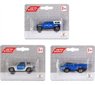 MetalWorld SZ D/C Polizeifahrzeuge, W125xH100m