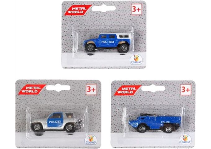 MetalWorld SZ D/C Polizeifahrzeuge, W125xH100m
