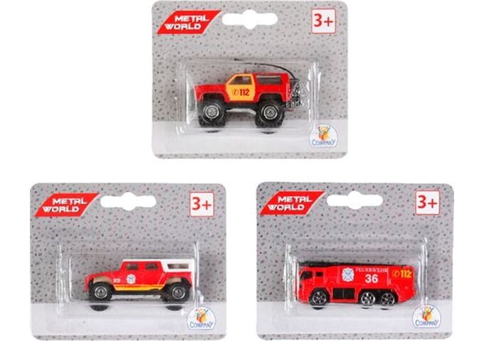 MetalWorld SZ D/C Feuerwehrfzg.,Freilauf,W125x