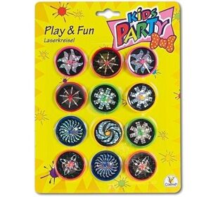 Toy Fun Laser Kreisel, 12 Stück
